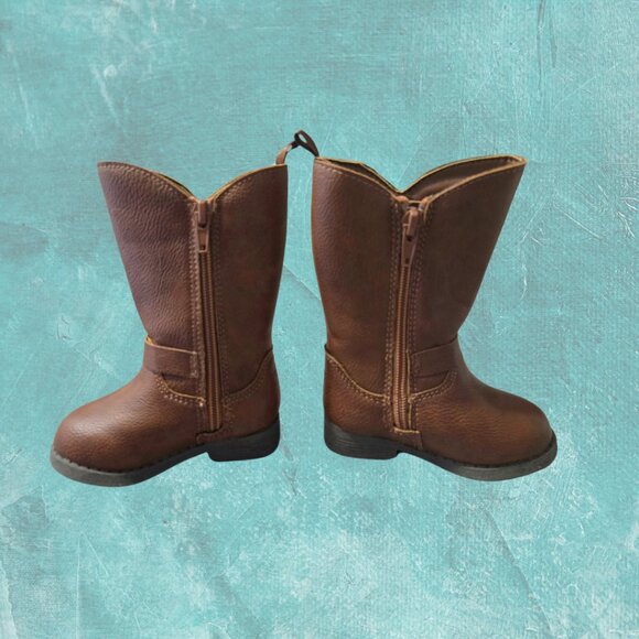 OshKosh  B'gosh Toddler Knee-High Boots – Size T4 (9-12 months) - Picture 4 of 8